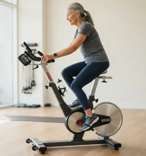 دوچرخه ثابت برای تقویت عضلات و کاهش فشار آرتروز